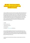 NR 509 - Final Exam Bate-s Interactive Question Bank and Verified Answers 100&percnt; Guaranteed Pass