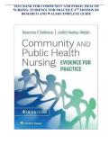 Test Bank for Community and Public Health Nursing&colon; Evidence for Practice&comma; 4th Edition by Rosanna F&period; DeMarco & Judith Healey-Walsh  &vert; Verified Chapters 1-25 Complete  &vert; A&plus; Grade &vert; Downloadable PDF