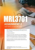MRL3701 Assignment 2 Semester 2 2026 - Due 31 August 2026