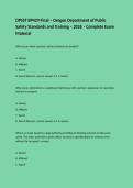 DPSST BP429 Final &ndash; Oregon Department of Public Safety Standards and Training &ndash; 2026 &ndash; Complete Exam Material