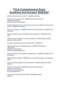 FCLE Comprehensive Exam Questions And Answers 2026&sol;2027