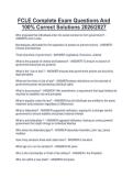 FCLE Complete Exam Questions And 100&percnt; Correct Solutions 2026&sol;2027