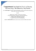 Focus on Nursing Pharmacology Test Bank Amy Karch 9th Edition Verified Pharmacology Questions Nursing Pharmacology Study Guide RN Pharmacology Exam Prep Pharmacology Test Bank 2026