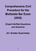 Comprehensive Civil Procedure for the Multistate Bar Exam 2026 PDF &ndash; Complete MBE Study Guide
