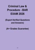 Criminal Law & Procedure &ndash; Bar Exam 2026 PDF &ndash; Complete MBE Study Guide & Practice Questions