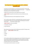 PCT PRACTICE TEST &num;1 QUESTIONS WITH CORRECT ANSWERS 2026