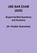 UBE Bar Exam 2026 Complete Study Guide PDF &ndash; Uniform Bar Examination Practice & Legal Review
