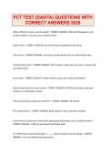 PCT TEST &lpar;DAVITA&rpar; QUESTIONS WITH CORRECT ANSWERS 2026
