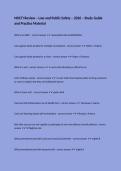 NOCTI Review &ndash; Law and Public Safety &ndash; 2026 &ndash; Study Guide and Practice Material