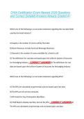 CHIA Certification Exam Newest 2026 Questions  and Correct Detailed Answers Already Graded A&plus; 