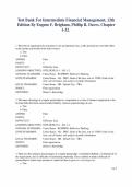 Intermediate Financial Management&comma; 12th Edition- TestBank &sol;&sol; Full answers with rationale&sol;&sol; By Eugene F&period; Brigham&comma; Phillip R&period; Daves&period; &sol;&sol; Chapter 1-32