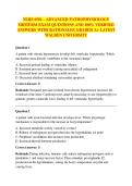 NURS 6501 &ndash; ADVANCED PATHOPHYSIOLOGY  MIDTERM EXAM QUESTIONS AND 100&percnt; VERIFIED  ANSWERS WITH RATIONALES GRADED A&plus; LATEST  WALDEN UNIVERSITY