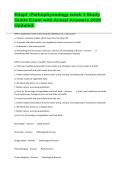 Edapt -Pathophysiology week 1 Study Guide Exam with Actual Answers 2026 Updated&period;