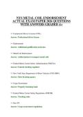 NYS METAL COIL ENDORSEMENT ACTUAL EXAM PAPER 2026 QUESTIONS WITH ANSWERS GRADED A&plus;