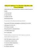 NUR 6121 Substance Use Disorders-Questions with Correct Solutions
