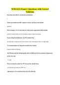 NUR 6121 Exam 1 Questions with Correct Solutions