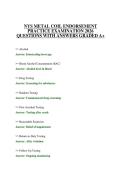 NYS METAL COIL ENDORSEMENT PRACTICE EXAMINATION 2026 QUESTIONS WITH ANSWERS GRADED A&plus;