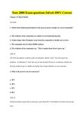 Nurs 2000 Exam questions Solved 100&percnt; Correct
