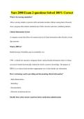 Nurs 2000 Exam 2-questions Solved 100&percnt; Correct