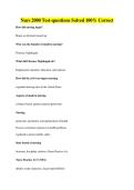 Nurs 2000 Test-questions Solved 100&percnt; Correct