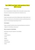 Nurs 2000 Exam Study Guide-questions Solved 100&percnt; Correct