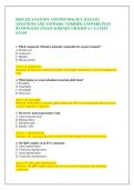 BIOS 252 ANATOMY AND PHYSIOLOGY II EXAM &vert;  QUESTIONS AND ANSWERS &vert; VERIFIED ANSWERS PLUS  RATIONALES &vert; EXAM ALREADY GRADED A&plus; &vert; LATEST  EXAM