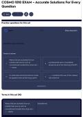 COSMO 1010 EXAM &ndash; Accurate Solutions For Every Question