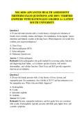 NSG 6020&colon; ADVANCED HEALTH ASSESSMENT  MIDTERM EXAM QUESTIONS AND 100&percnt; VERIFIED  ANSWERS WITH RATIONALES GRADED A&plus; LATEST  SOUTH UNIVERSITY
