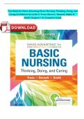 Test Bank for Davis Advantage for Basic Nursing&colon; Thinking&comma; Doing&comma; and Caring&comma; 3rd Edition by Leslie S&period; Treas&comma; Karen L&period; Barnett & Mable H&period; Smith &vert; Verified Chapters 1-41 Complete &vert; A&plus; Grade &vert; Downloadable PDF