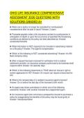 OHIO LIFE INSURANCE COMPREHENSIVE ASSESSMENT 2026 QUESTIONS WITH SOLUTIONS GRADED A&plus;