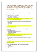  NURS 617 PHARMACOTHERAPEUTICS REVIEW EXAM &vert;  QUESTIONS AND ANSWERS &vert; VERIFIED ANSWERS  PLUS RATIONALES &vert; EXAM ALREADY GRADED A&plus; &vert;  LATEST EXAM 