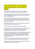 OHIO LIFE INSURANCE TEST PAPER 2026 QUESTIONS AND SOLUTIONS COMPLETE REVIEW