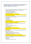 NUR 209 MEDICAL-SURGICAL NURSING II EXAM &vert; QUESTIONS AND  ANSWERS &vert; VERIFIED ANSWERS PLUS RATIONALES &vert; EXAM  ALREADY GRADED A&plus; &vert; LATEST EXAM 