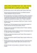 OHIO STNA EXAMINATION TEST 2026 TESTED QUESTIONS WITH COMPLETE SOLUTIONS