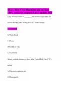 TCCC Tier 3 Test Questions and answers 100&percnt; correct&vert; Complete&vert; Latest update 2026