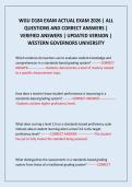 WGU D184 EXAM ACTUAL EXAM 2026 &vert; ALL QUESTIONS AND CORRECT ANSWERS &vert; VERIFIED ANSWERS &vert; UPDATED VERSION &vert; WESTERN GOVERNORS UNIVERSITY