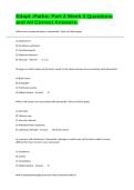 Edapt -Patho- Part 2 Week 3 Questions and All Correct Answers&period;