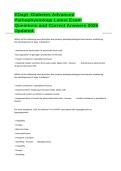 EDapt -Diabetes Advanced Pathophysiology Latest Exam Questions and Correct Answers 2026 Updated&period;