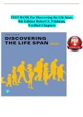 Test Bank for Discovering the Life Span&comma; 5th Edition by Robert S&period; Feldman &vert; ISBN&colon; 9780135710869 &vert; Verified Chapters 1-10 &lpar;All Modules&rpar; &vert; A&plus; Grade &vert; Downloadable PDF