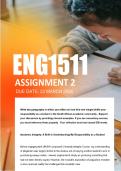 ENG1511 Assignment 2 Semester 1 ANSWERS 2026 - Due 23 March 2026