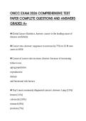 ONCC EXAM 2026 COMPREHENSIVE TEST PAPER COMPLETE QUESTIONS AND ANSWERS GRADED A&plus;