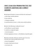ONCC EXAM 2026 PREMIUM PRACTICE TEST COMPLETE QUESTIONS AND CORRECT ANSWERS