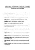 ONE YIELD V2 CERTIFICATION SCRIPT 2026 QUESTIONS WITH SOLUTIONS GRADED A&plus;