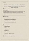 TCI &lpar;Therapeutic Crisis Intervention&rpar; Exam ACTUAL EXAM COMPLETE 200 QUESTIONS AND VERIFIED SOLUTIONS LATEST UPDATE THIS YEAR&period;pdf
