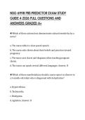 NSG 6998 PRE-PREDICTOR EXAM STUDY GUIDE 4 2026 FULL QUESTIONS AND ANSWERS GRADED A&plus;