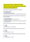 ONS CHEMOTHERAPY IMMUNOTHERAPY CERTIFICATION EVALUATION 2026 QUESTIONS AND SOLUTIONS GRADED A&plus;