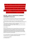 NUR 206 COMMUNITY NURSING HESI ACTUAL EXAM 2026&sol;2027 &vert; Updated Study Guide with Verified Solutions &vert; Comprehensive Practice Test &vert; Pass Guaranteed - A&plus; Graded