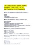 ONS CHEMOTHERAPY IMMUNOTHERAPY EXAMPREP STUDY GUIDE 2026 FULL QUESTIONS AND CORRECT ANSWERS