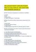 ONS CHEMOTHERAPY IMMUNOTHERAPY PRACTICE SOLUTION SET 2026 QUESTIONS WITH ANSWERS GRADED A&plus;