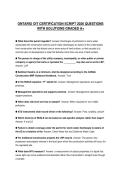 ONTARIO OIT CERTIFICATION SCRIPT 2026 QUESTIONS WITH SOLUTIONS GRADED A&plus;